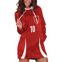 Custom Albania National Football Hoodie Dress The Wings Sporty Style - Wonder Print Shop
