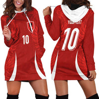 Custom Albania National Football Hoodie Dress The Wings Sporty Style - Wonder Print Shop