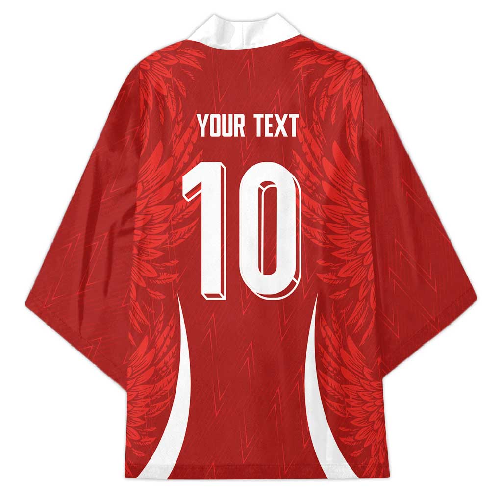 Custom Albania National Football Kimono The Wings Sporty Style - Wonder Print Shop