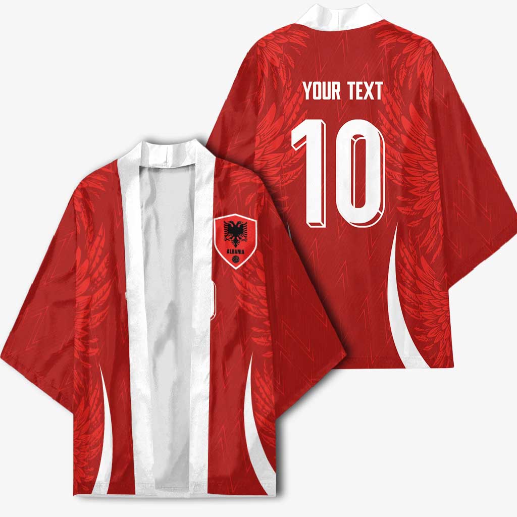 Custom Albania National Football Kimono The Wings Sporty Style - Wonder Print Shop