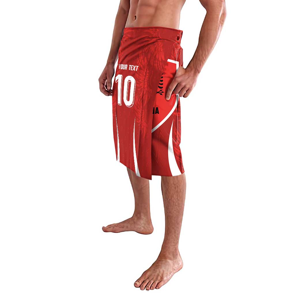 Custom Albania National Football Lavalava The Wings Sporty Style - Wonder Print Shop