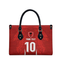 Custom Albania National Football Leather Bag The Wings Sporty Style - Wonder Print Shop