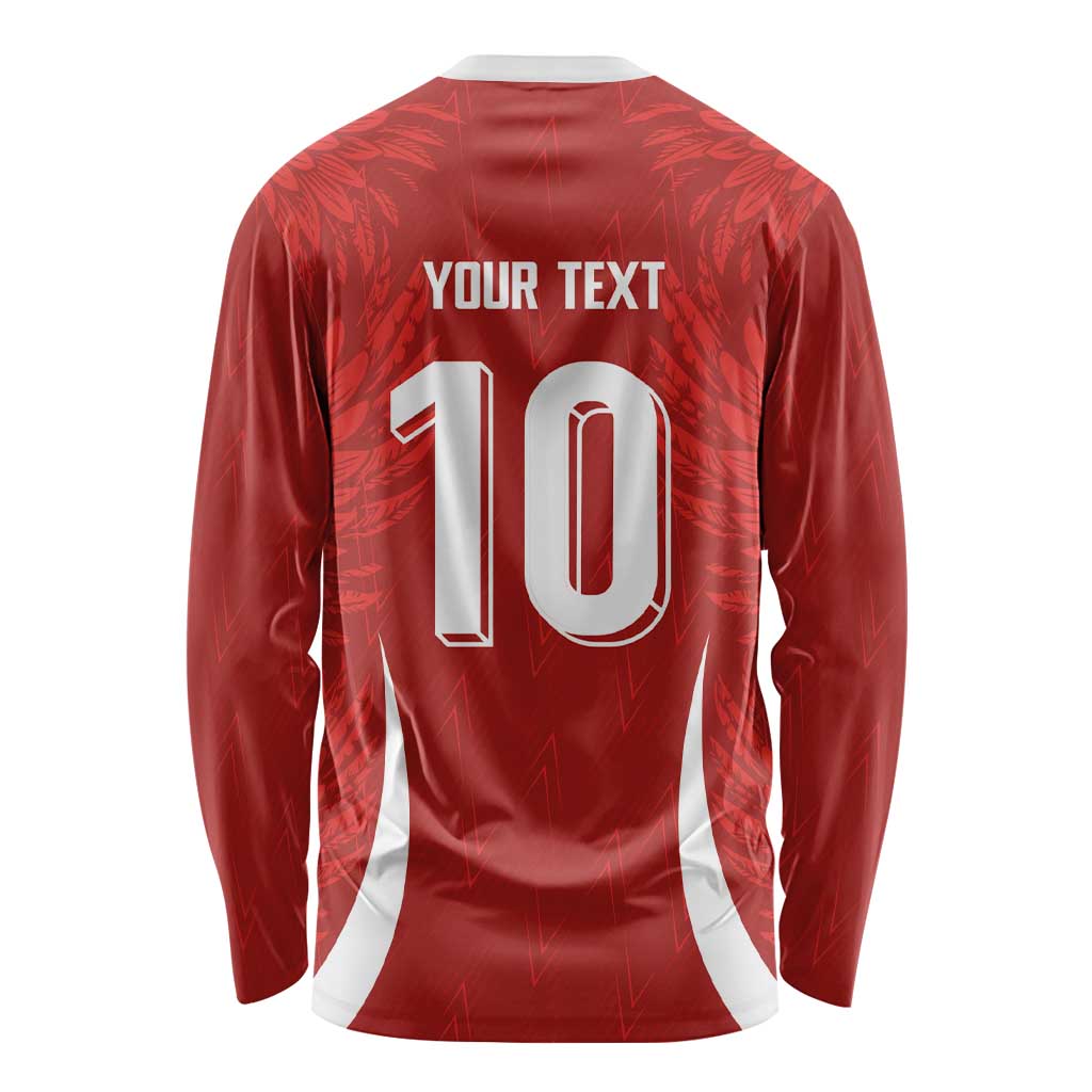 Custom Albania National Football Long Sleeve Shirt The Wings Sporty Style - Wonder Print Shop
