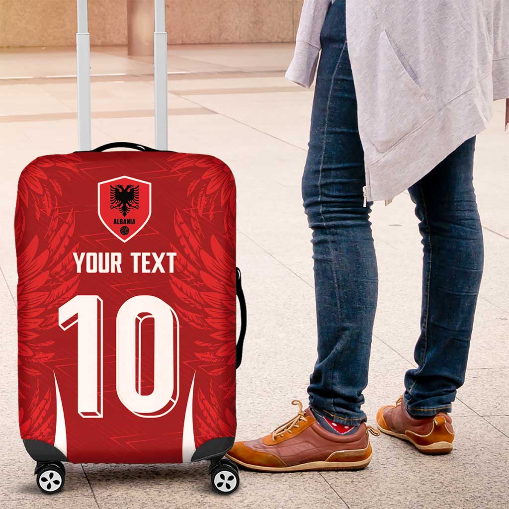 Custom Albania National Football Luggage Cover The Wings Sporty Style - Wonder Print Shop