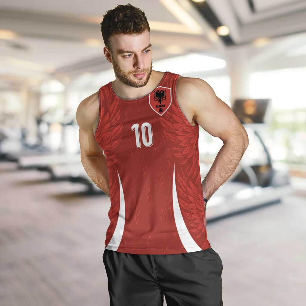 Custom Albania National Football Men Tank Top The Wings Sporty Style - Wonder Print Shop