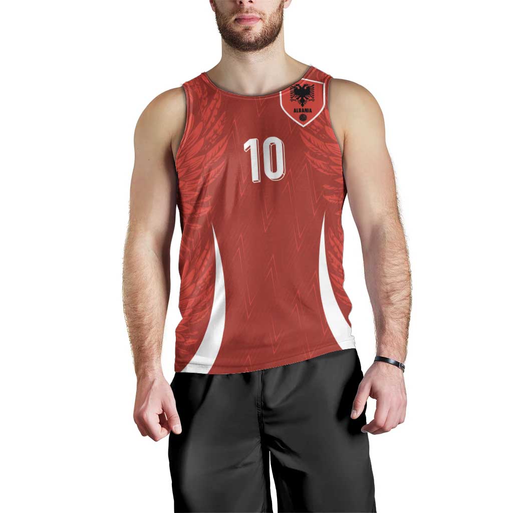 Custom Albania National Football Men Tank Top The Wings Sporty Style - Wonder Print Shop