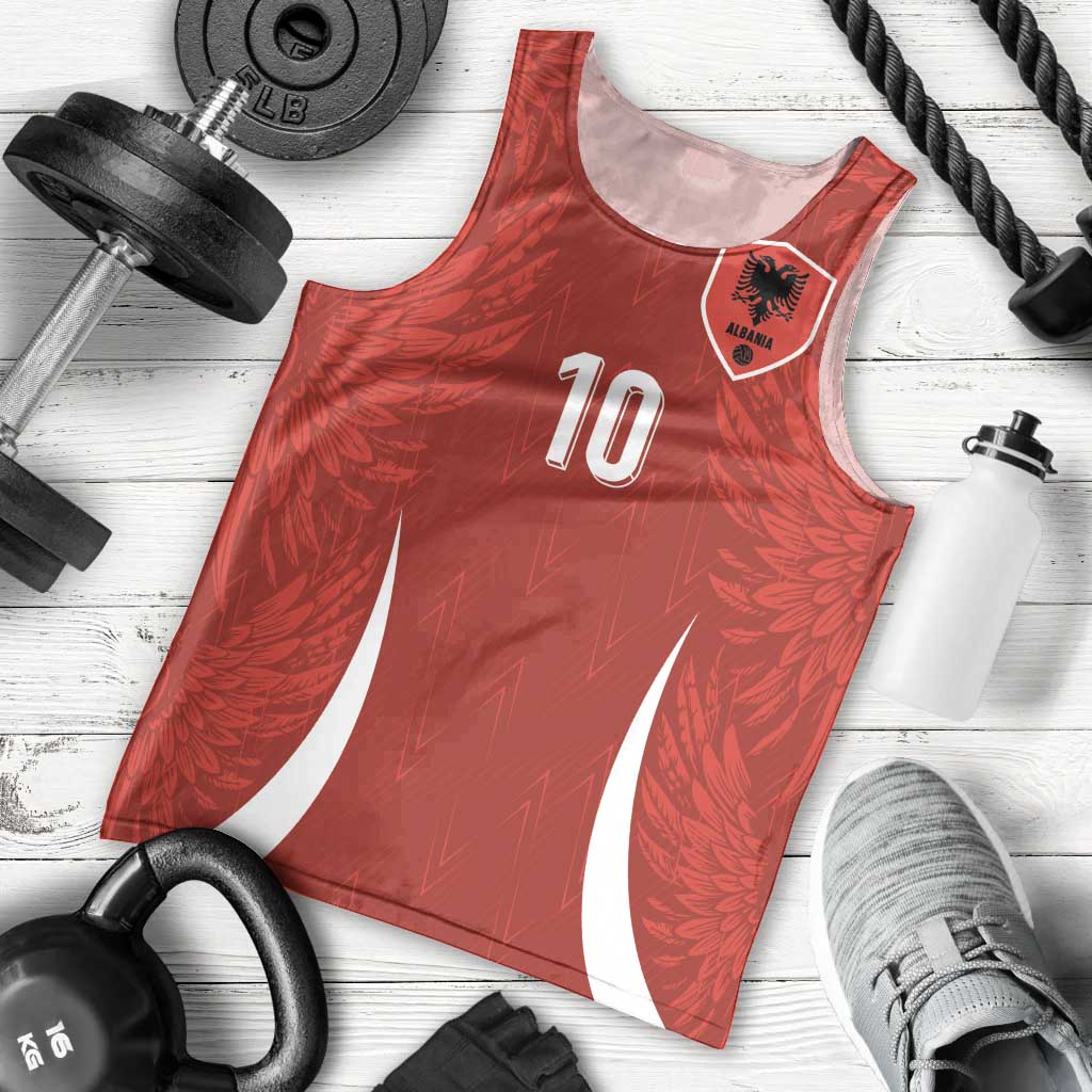 Custom Albania National Football Men Tank Top The Wings Sporty Style - Wonder Print Shop