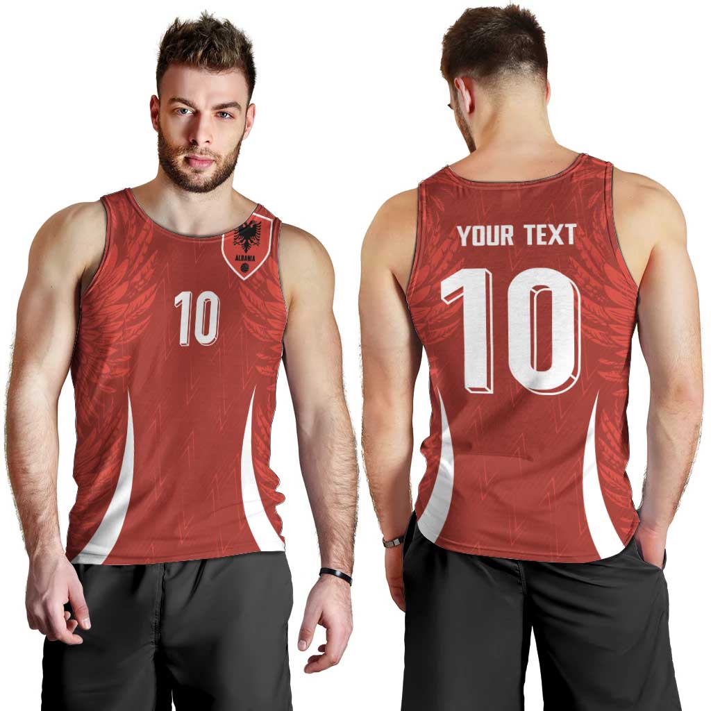 Custom Albania National Football Men Tank Top The Wings Sporty Style - Wonder Print Shop