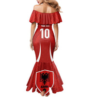 Custom Albania National Football Mermaid Dress The Wings Sporty Style - Wonder Print Shop