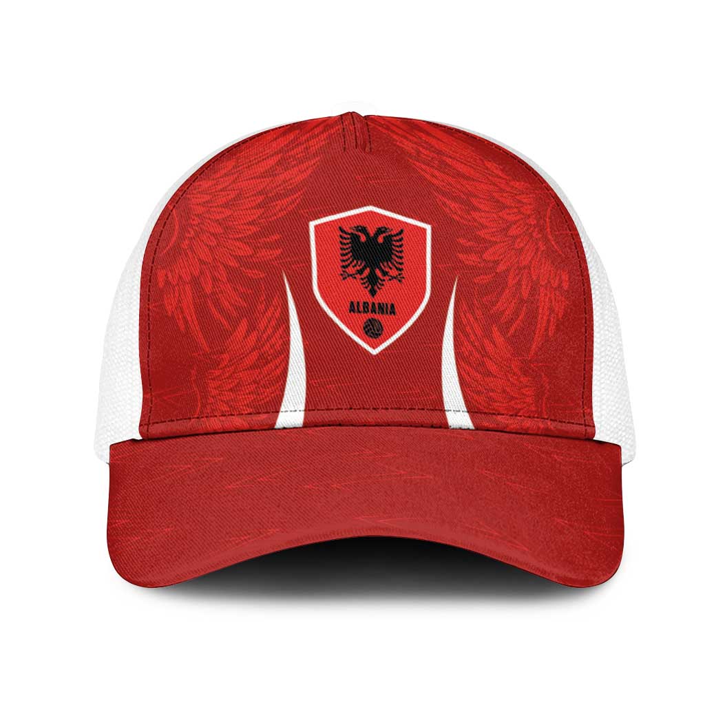 Albania National Football Mesh Trucker Cap The Wings Sporty Style - Wonder Print Shop