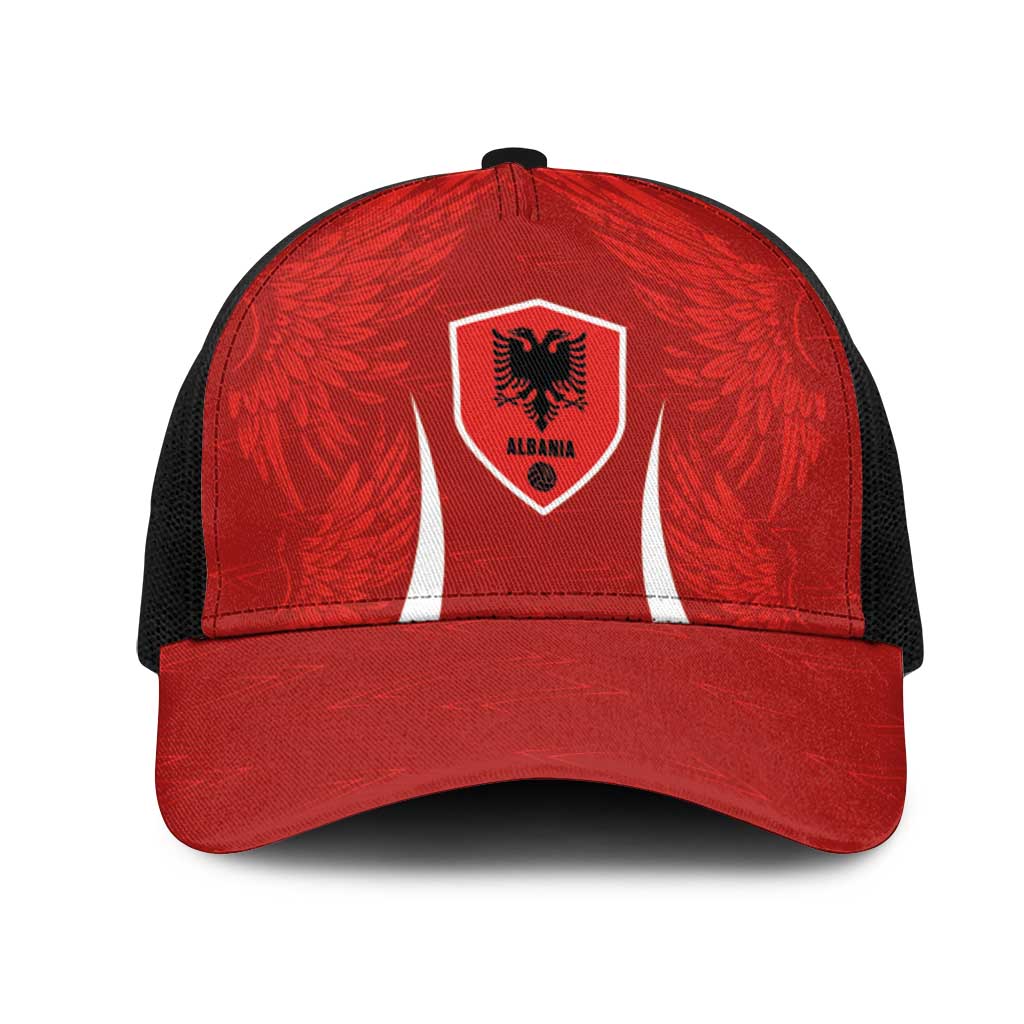 Albania National Football Mesh Trucker Cap The Wings Sporty Style - Wonder Print Shop