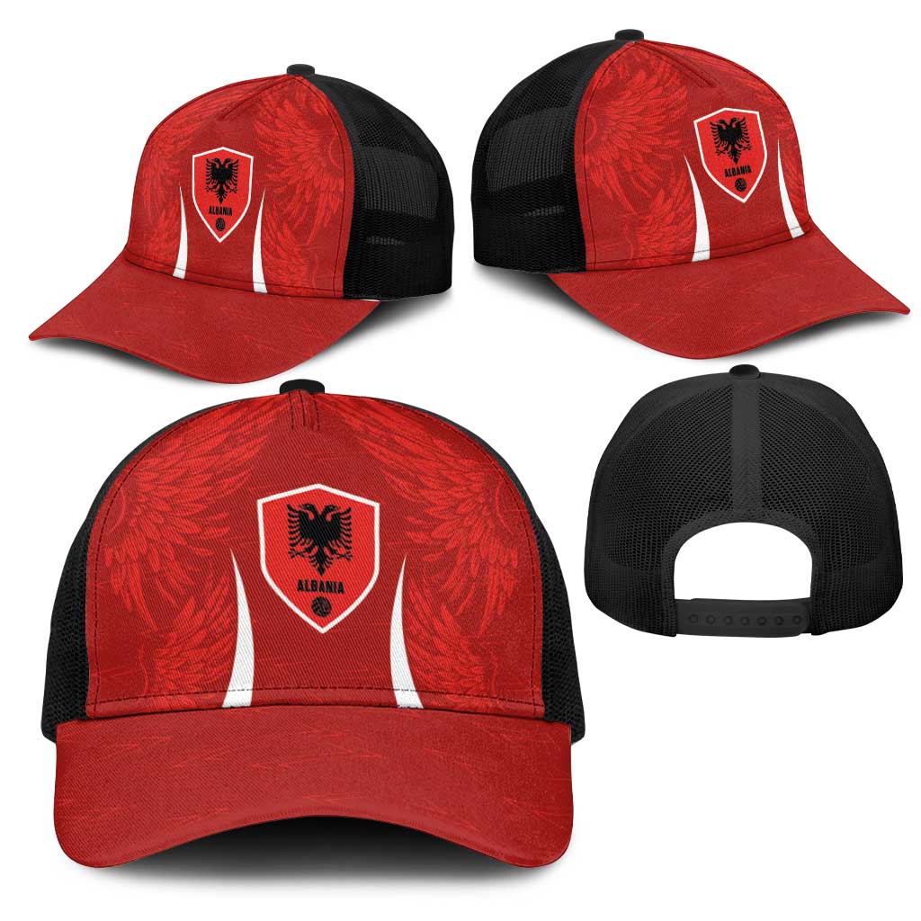 Albania National Football Mesh Trucker Cap The Wings Sporty Style - Wonder Print Shop