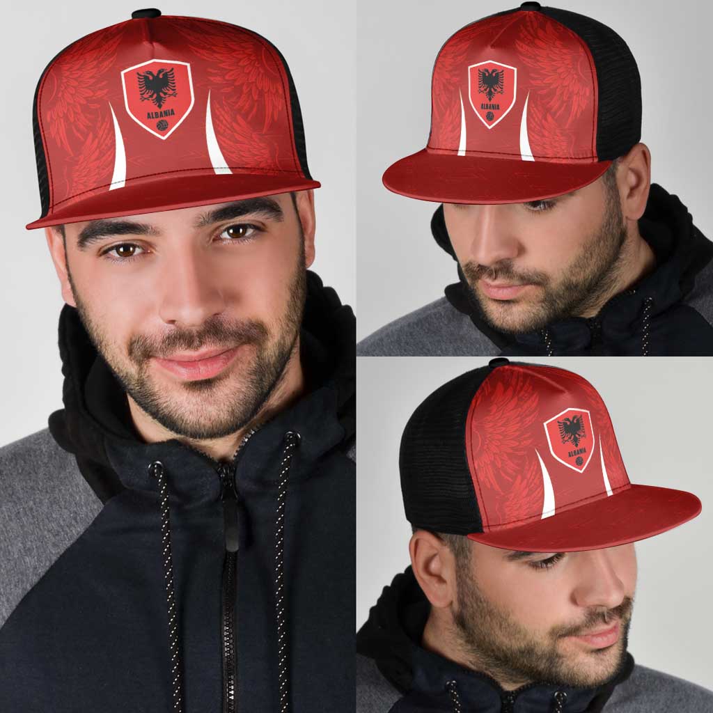 Albania National Football Mesh Trucker Cap The Wings Sporty Style - Wonder Print Shop