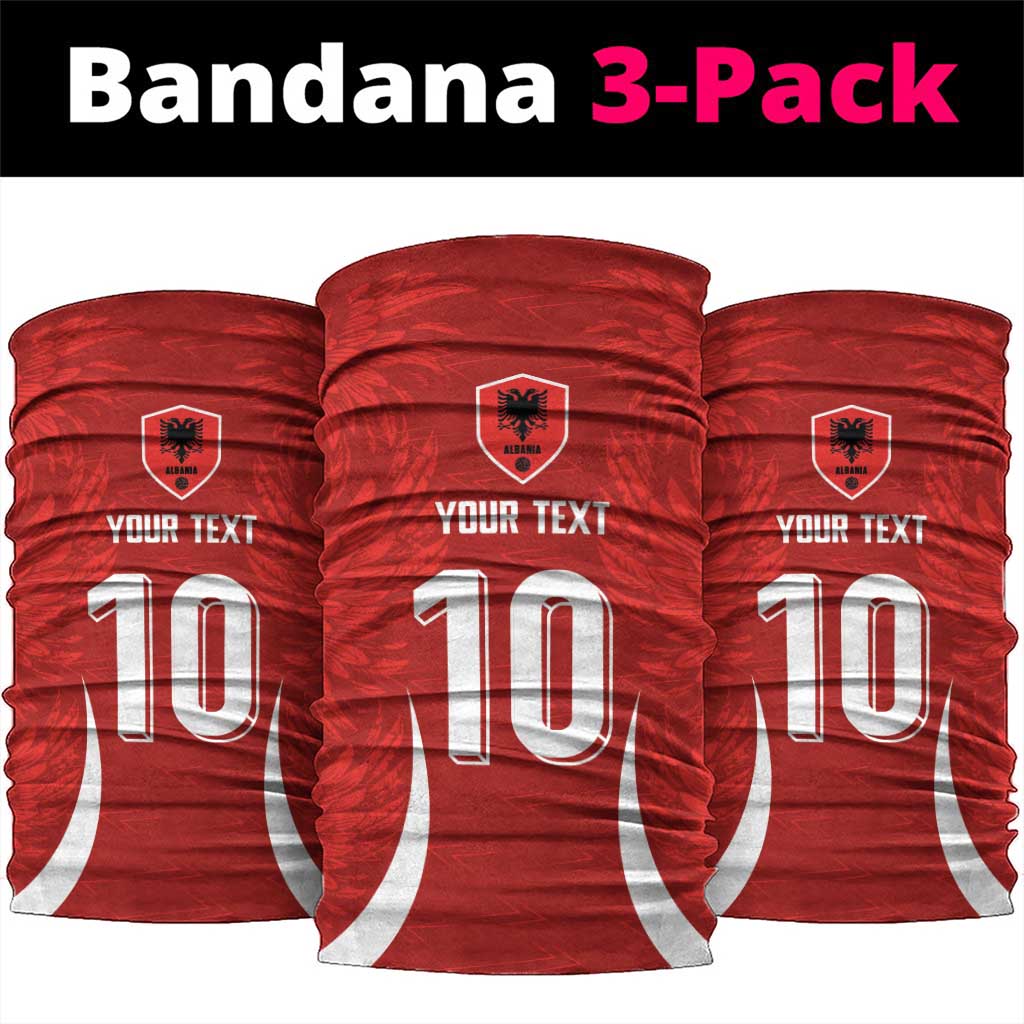 Custom Albania National Football Neck Gaiter The Wings Sporty Style - Wonder Print Shop