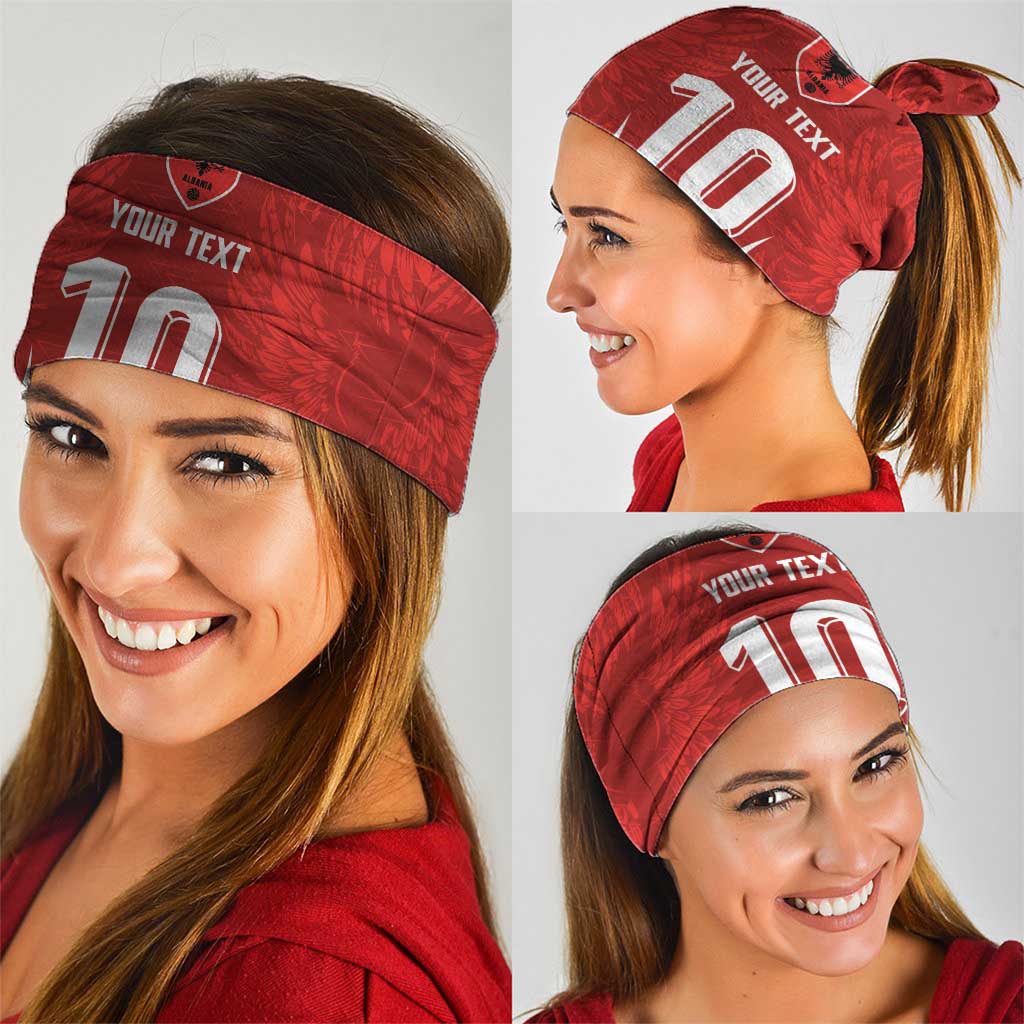 Custom Albania National Football Neck Gaiter The Wings Sporty Style - Wonder Print Shop