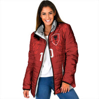 Custom Albania National Football Padded Jacket The Wings Sporty Style - Wonder Print Shop