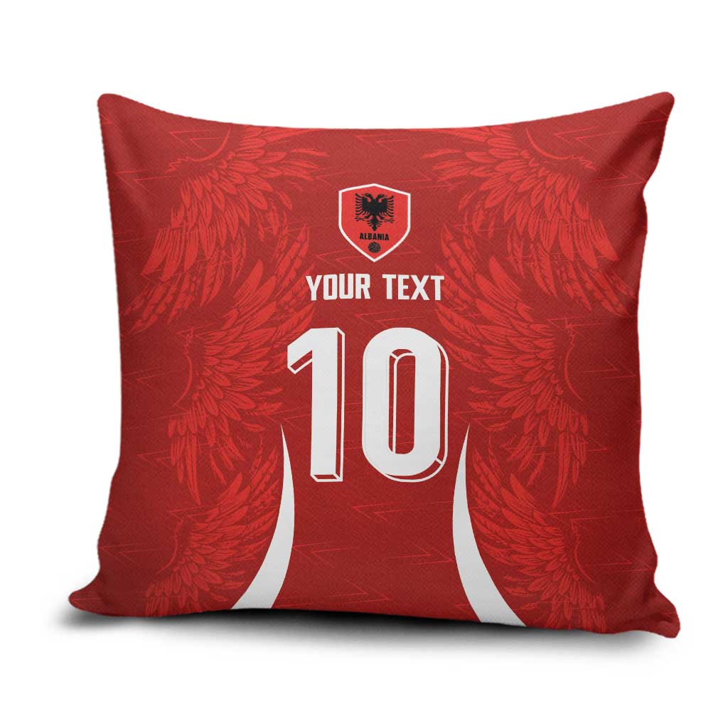 Custom Albania National Football Pillow Cover The Wings Sporty Style - Wonder Print Shop