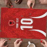 Custom Albania National Football Puzzle The Wings Sporty Style - Wonder Print Shop