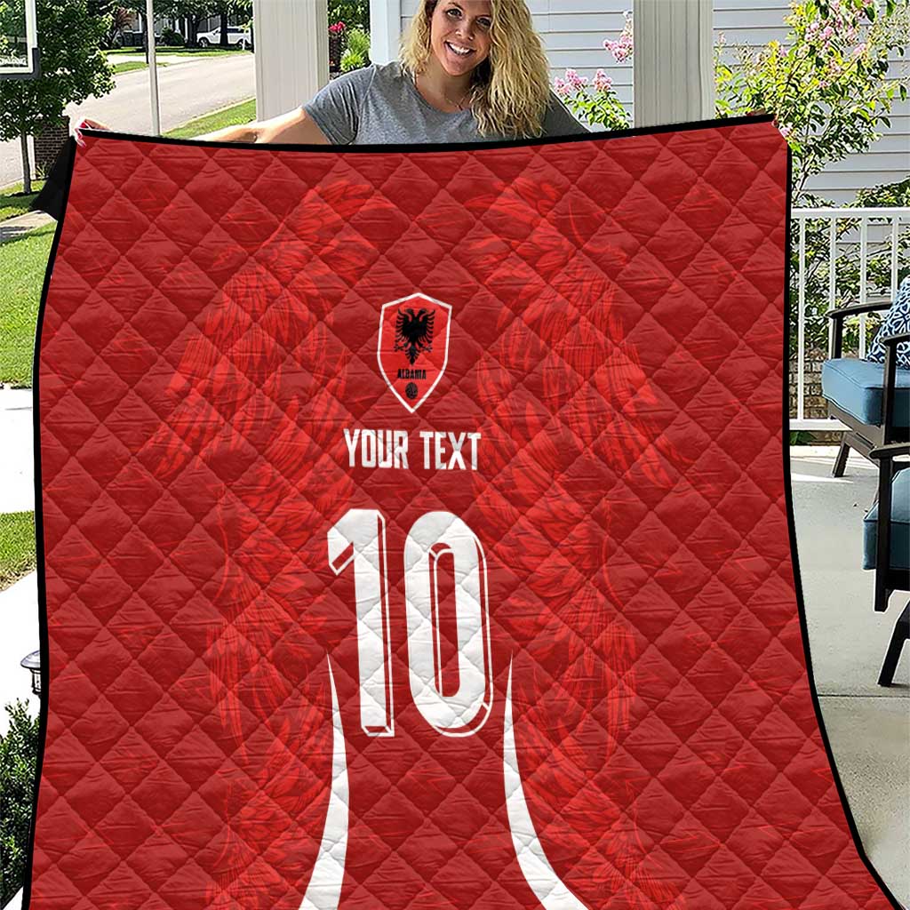 Custom Albania National Football Quilt The Wings Sporty Style - Wonder Print Shop