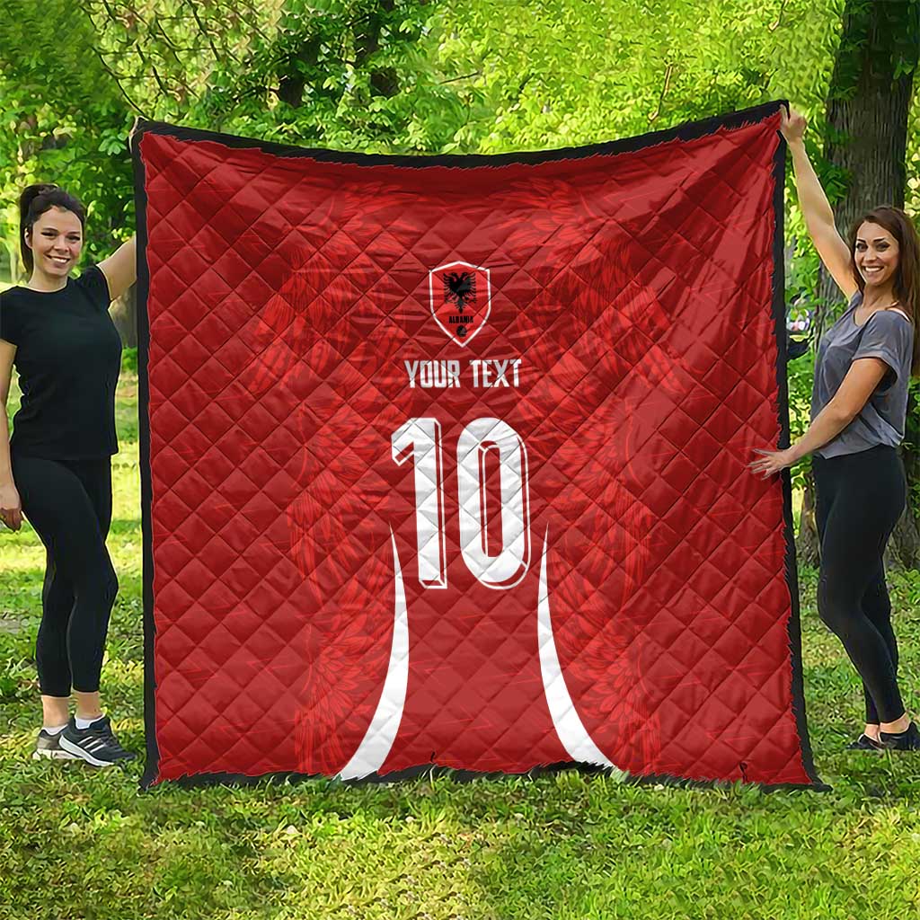 Custom Albania National Football Quilt The Wings Sporty Style - Wonder Print Shop