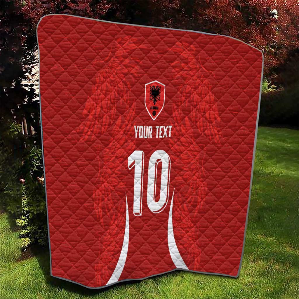 Custom Albania National Football Quilt The Wings Sporty Style - Wonder Print Shop