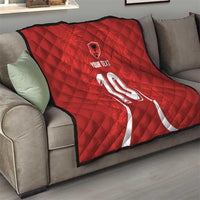 Custom Albania National Football Quilt The Wings Sporty Style - Wonder Print Shop