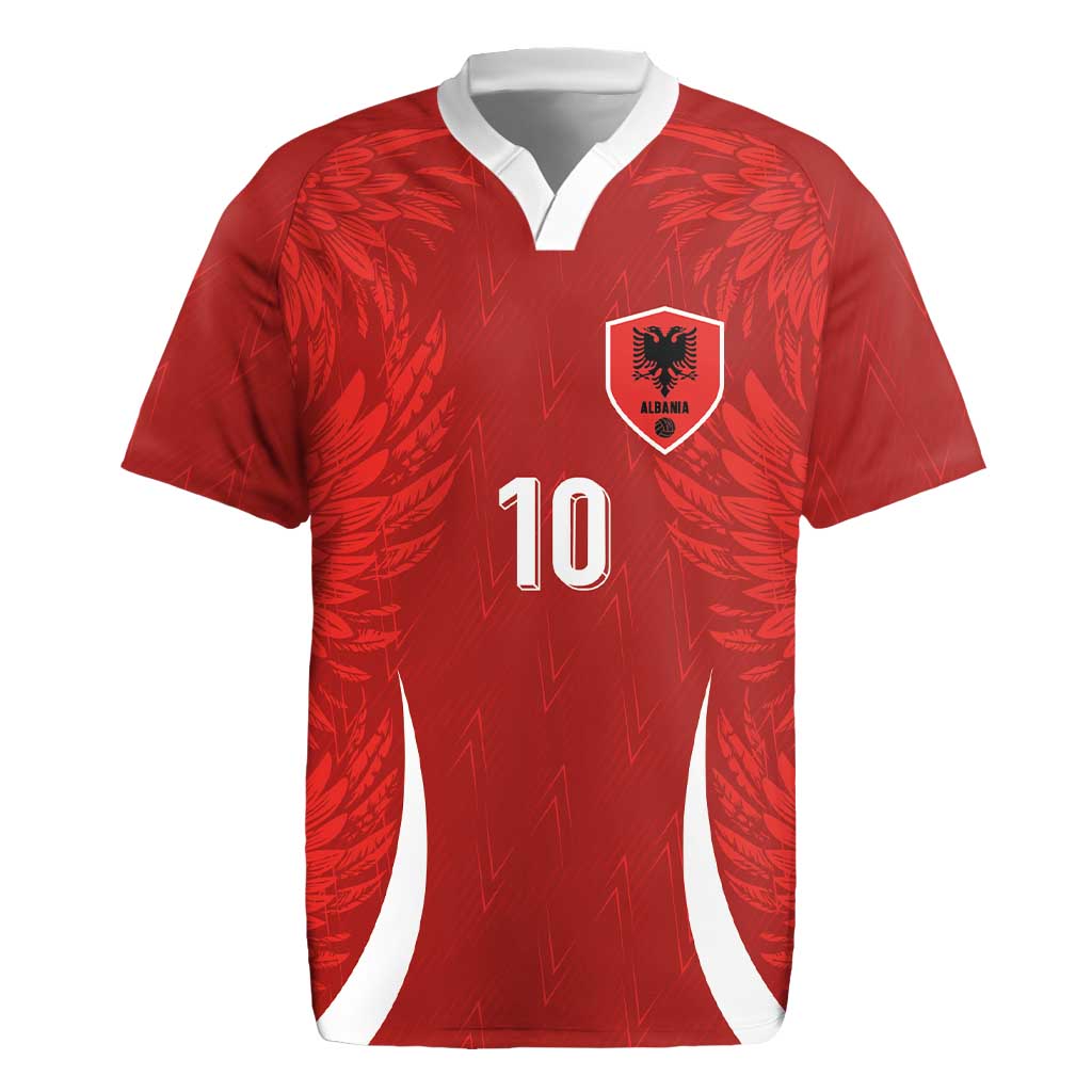 Custom Albania National Football Rugby Jersey The Wings Sporty Style - Wonder Print Shop