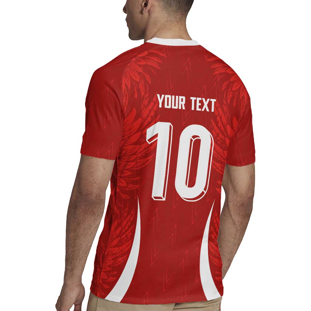 Custom Albania National Football Rugby Jersey The Wings Sporty Style - Wonder Print Shop