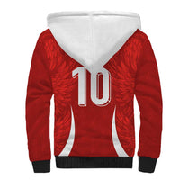 Custom Albania National Football Sherpa Hoodie The Wings Sporty Style - Wonder Print Shop
