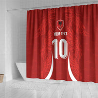 Custom Albania National Football Shower Curtain The Wings Sporty Style - Wonder Print Shop