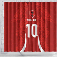Custom Albania National Football Shower Curtain The Wings Sporty Style - Wonder Print Shop