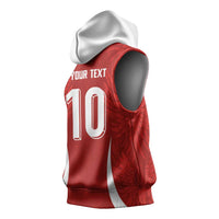 Custom Albania National Football Sleeveless Hoodie The Wings Sporty Style - Wonder Print Shop