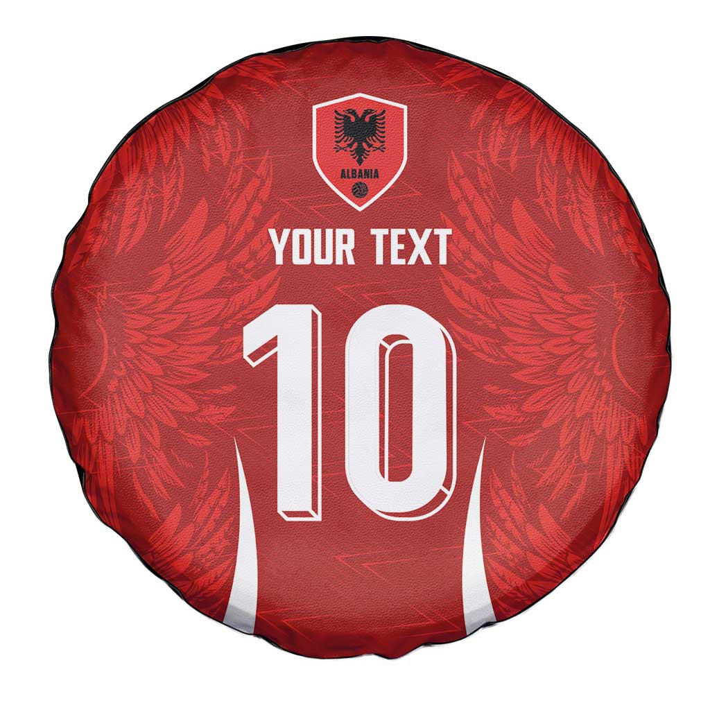 Custom Albania National Football Spare Tire Cover The Wings Sporty Style - Wonder Print Shop