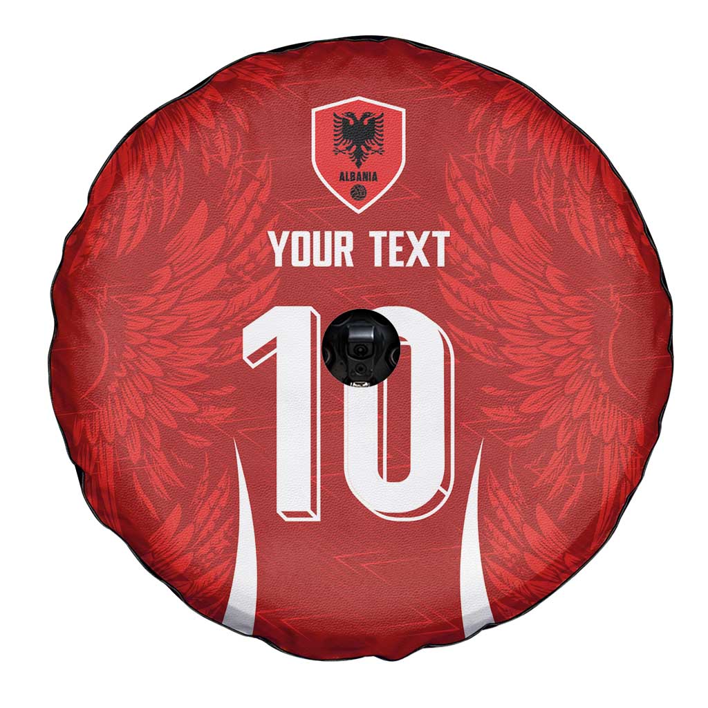 Custom Albania National Football Spare Tire Cover The Wings Sporty Style - Wonder Print Shop