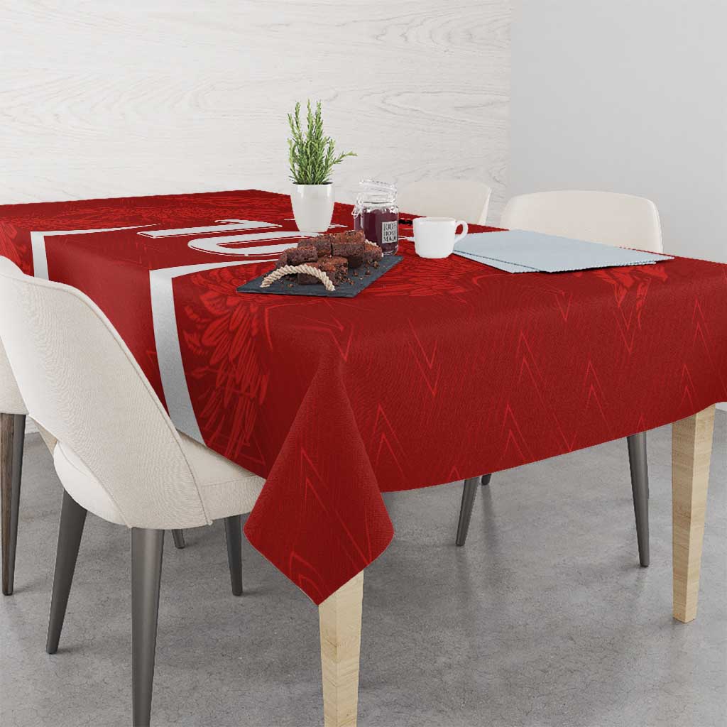 Custom Albania National Football Tablecloth The Wings Sporty Style - Wonder Print Shop