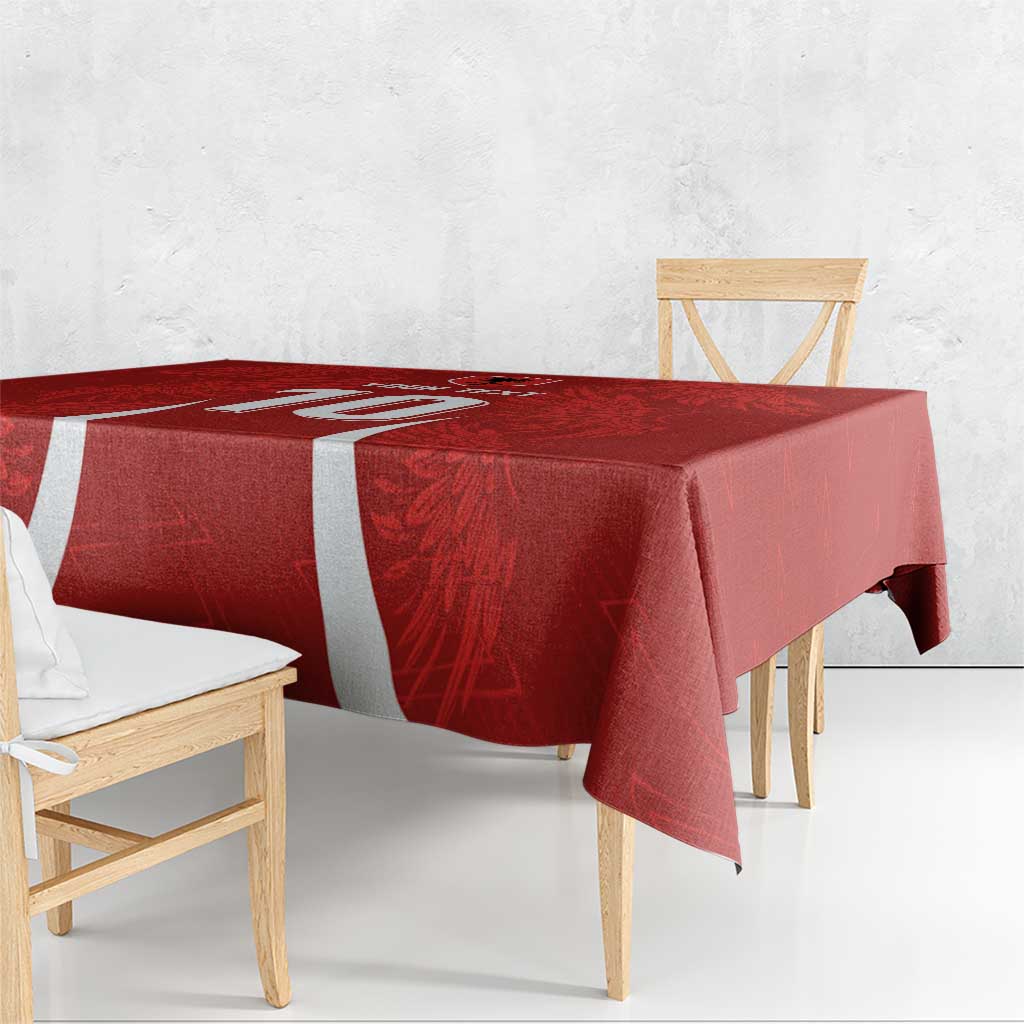 Custom Albania National Football Tablecloth The Wings Sporty Style - Wonder Print Shop