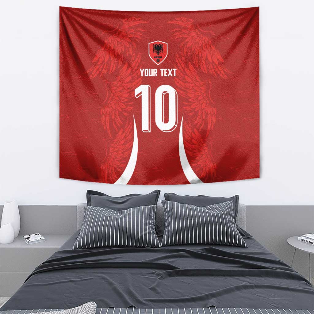 Custom Albania National Football Tapestry The Wings Sporty Style - Wonder Print Shop