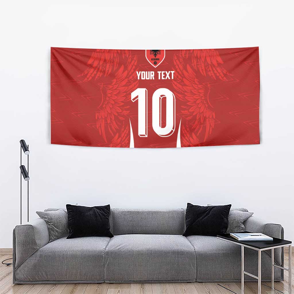 Custom Albania National Football Tapestry The Wings Sporty Style - Wonder Print Shop