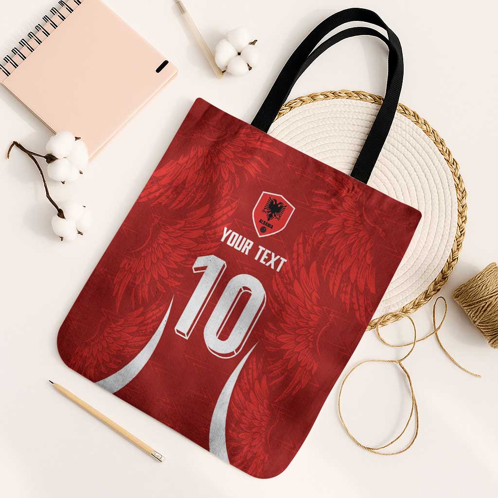 Custom Albania National Football Tote Bag The Wings Sporty Style - Wonder Print Shop