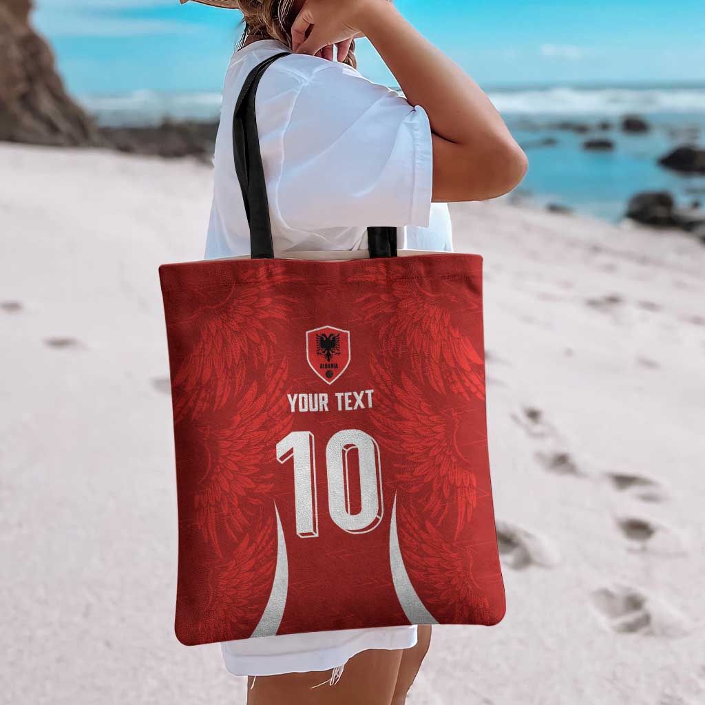 Custom Albania National Football Tote Bag The Wings Sporty Style - Wonder Print Shop