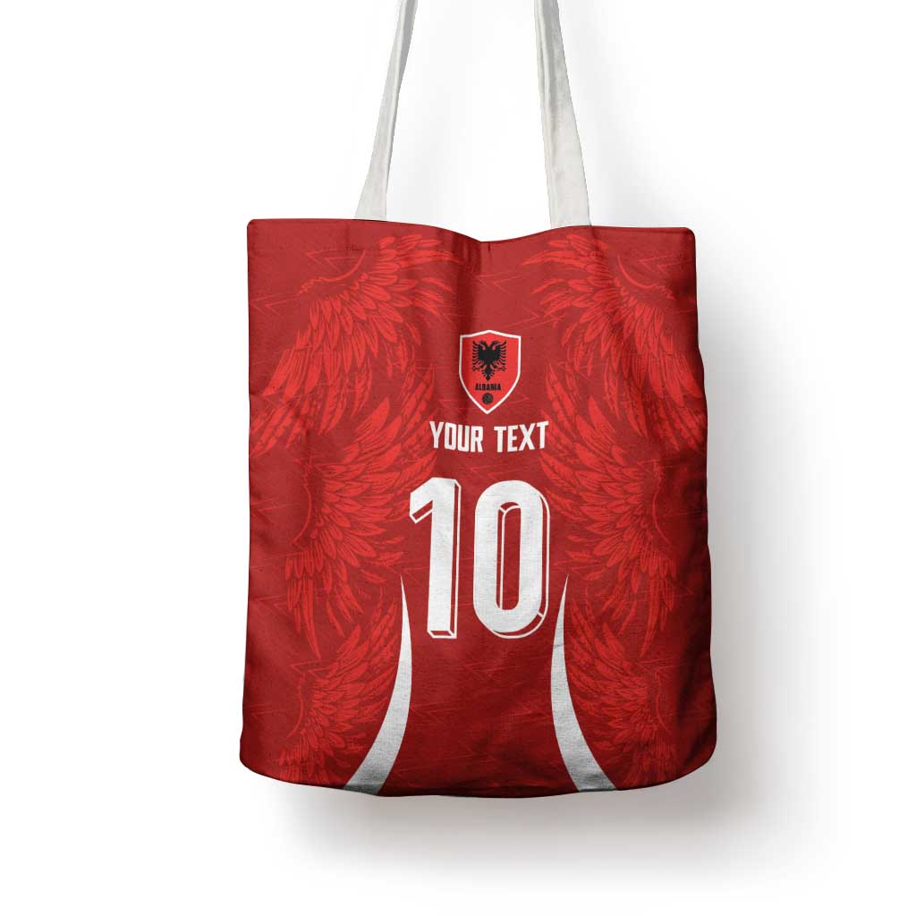 Custom Albania National Football Tote Bag The Wings Sporty Style - Wonder Print Shop