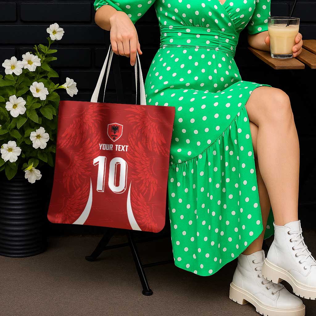 Custom Albania National Football Tote Bag The Wings Sporty Style - Wonder Print Shop