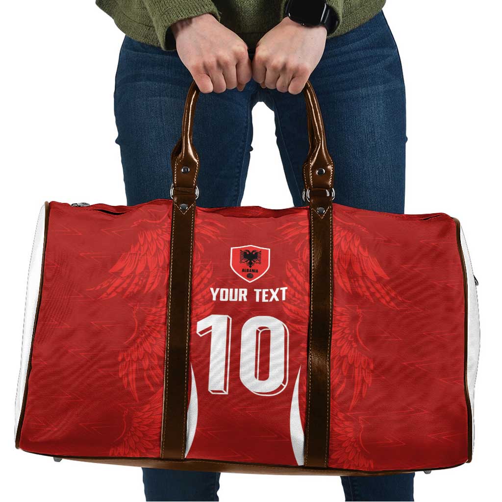 Custom Albania National Football Travel Bag The Wings Sporty Style - Wonder Print Shop