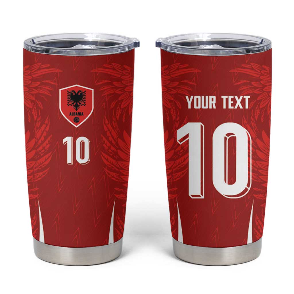 Custom Albania National Football Tumbler Cup The Wings Sporty Style - Wonder Print Shop