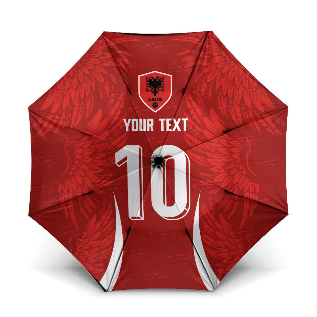Custom Albania National Football Umbrella The Wings Sporty Style - Wonder Print Shop