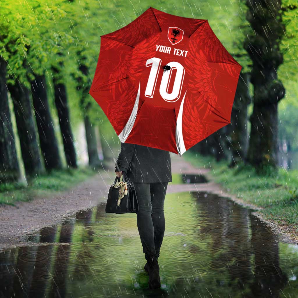 Custom Albania National Football Umbrella The Wings Sporty Style - Wonder Print Shop