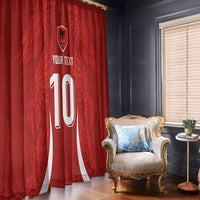 Custom Albania National Football Window Curtain The Wings Sporty Style - Wonder Print Shop