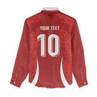 Custom Albania National Football Women Casual Shirt The Wings Sporty Style - Wonder Print Shop