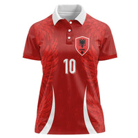 Custom Albania National Football Women Polo Shirt The Wings Sporty Style - Wonder Print Shop