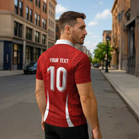 Custom Albania National Football Zipper Polo Shirt The Wings Sporty Style - Wonder Print Shop